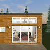 Living room through the rear triple slider