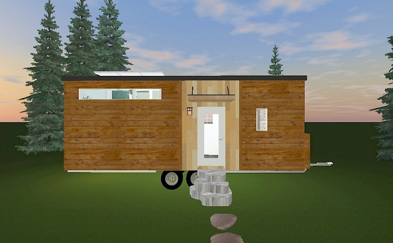 Increased roof pitch, shorter height in front