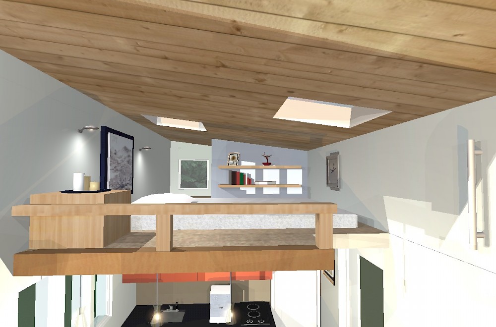 New tiny house loft design