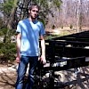 Michael with custom-built trailer on the day it was delivered from Seekonk, MA
