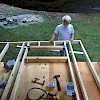 Getting ready to raise the final wall segment.